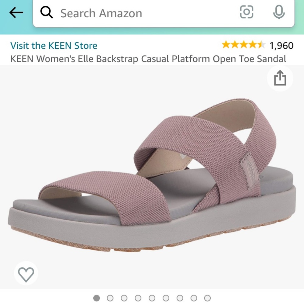Keen Elle Backstrap size 8